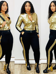 Load image into Gallery viewer, Sequined Two-Piece Set