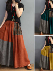 Load image into Gallery viewer, Long Patchwork Skirt