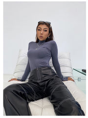 Load image into Gallery viewer, Loose Faux Leather Pants