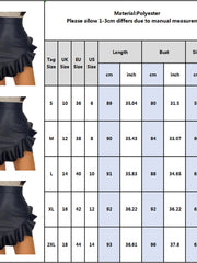 Load image into Gallery viewer, Faux Leather Ruffle Skirt