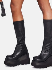 Load image into Gallery viewer, Knee High Chunky Boots