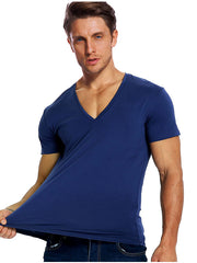 Load image into Gallery viewer, Solid V-Neck T Shirt