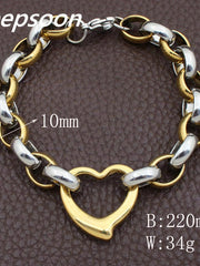 Load image into Gallery viewer, Stainless Steel Heart Bracelet