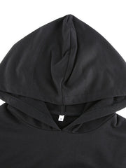 Load image into Gallery viewer, Lace-Up/ Solid Back Hoodie