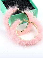 Load image into Gallery viewer, Fur Earrings