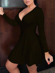 Load image into Gallery viewer, Deep V-Neck Dress