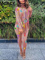 Load image into Gallery viewer, Two-Piece Turtle Neck Top & Pants