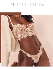 Load image into Gallery viewer, Lace Bralette Bra and Panty Set
