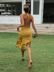 Load image into Gallery viewer, Backless Halter Dress