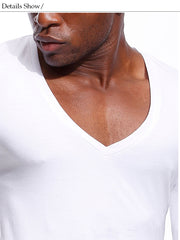 Load image into Gallery viewer, Deep V Neck T-shirt