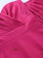 Load image into Gallery viewer, Off Shoulder Lantern Sleeve Dress