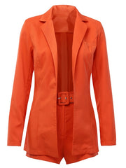 Load image into Gallery viewer, Women's Short Suit Set w/ Belt