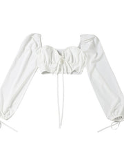 Load image into Gallery viewer, Long Sleeve Crop Top