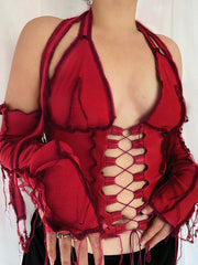 Load image into Gallery viewer, Long Sleeve Patchwork Top