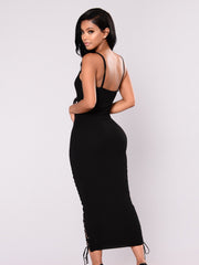 Load image into Gallery viewer, Side Lace-Up Dress