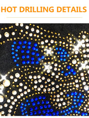 Load image into Gallery viewer, Rhinestone Skull Long-Sleeve T-Shirt