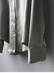 Load image into Gallery viewer, Button Down Silky Shirt