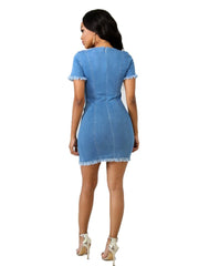Load image into Gallery viewer, Slim Fit Denim Dress