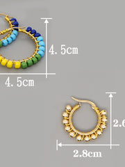 Load image into Gallery viewer, Bohemian Hoop Earrings