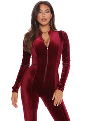 Load image into Gallery viewer, Front Zipper Jumpsuit