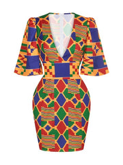 Load image into Gallery viewer, Ethnic African Style Print Dress