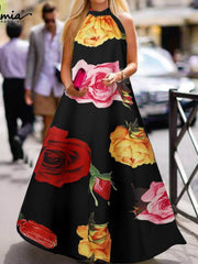 Load image into Gallery viewer, Halter Maxi Dress