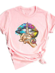 Load image into Gallery viewer, Lip Print T-Shirts