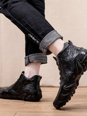 Load image into Gallery viewer, Crocodile Pattern Leather Shoes