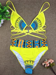 Load image into Gallery viewer, Ethnic Print Bikini
