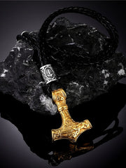 Load image into Gallery viewer, Vikings Hammer Pendant Necklace