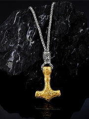 Load image into Gallery viewer, Vikings Hammer Pendant Necklace