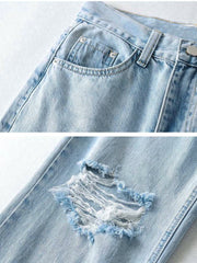 Load image into Gallery viewer, Wide Leg Loose Denim Pants