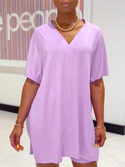 Load image into Gallery viewer, V-Neck T-Shirt & Shorts