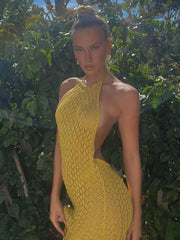 Load image into Gallery viewer, Backless Halter Dress