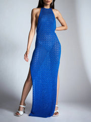 Load image into Gallery viewer, Backless Halter Dress