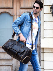 Load image into Gallery viewer, Travel Leather Bag