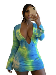 Load image into Gallery viewer, Deep V Neck Dress