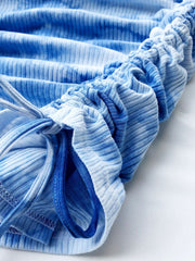 Load image into Gallery viewer, Tie-Dye Ruched Mini Skirt