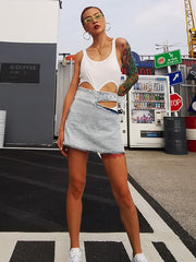 Load image into Gallery viewer, Loose Denim Skirt W/ Zipper