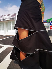 Load image into Gallery viewer, Loose Denim Skirt W/ Zipper