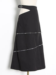 Load image into Gallery viewer, Loose Denim Skirt W/ Zipper