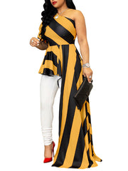 Load image into Gallery viewer, Asymmetric Striped Top