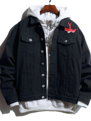 Load image into Gallery viewer, Embroidery Jean Jacket