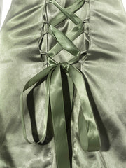 Load image into Gallery viewer, Front Lace-up Dress