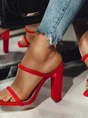 Load image into Gallery viewer, High Heel Open Toe Sandals