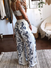 Load image into Gallery viewer, Crop Top & Loose Wide Leg Pants