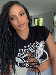 Load image into Gallery viewer, Front Lace-Up Crop Top