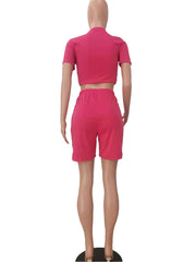 Load image into Gallery viewer, Crop Top & Shorts Set