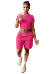 Load image into Gallery viewer, Crop Top & Shorts Set