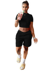 Load image into Gallery viewer, Crop Top & Shorts Set